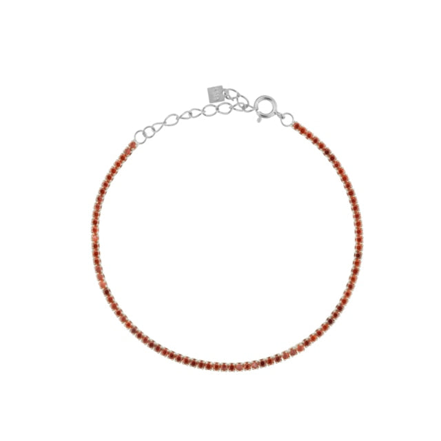 Stackable Slim CZ Tennis Necklace and Bracelet