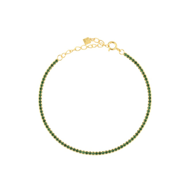 Stackable Slim CZ Tennis Necklace and Bracelet