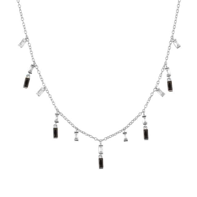 Tudor Baguette Tassel Necklace