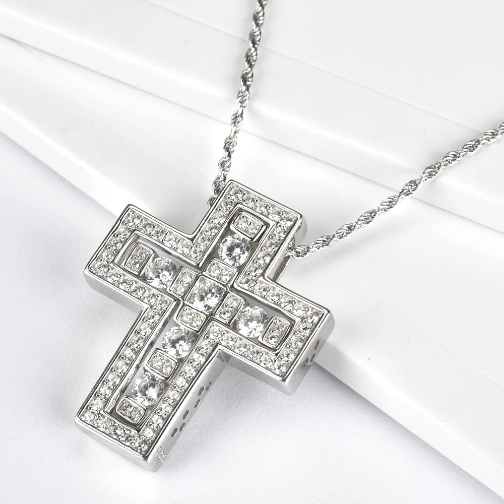 LUXE Dual Cross Pendant Necklace