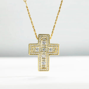 LUXE Dual Cross Pendant Necklace