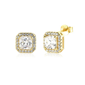 LUXE Esther Halo Stud Earrings