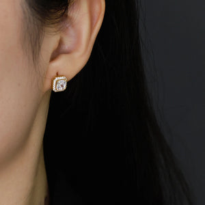 LUXE Esther Halo Stud Earrings