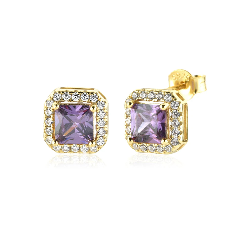 LUXE Esther Halo Stud Earrings