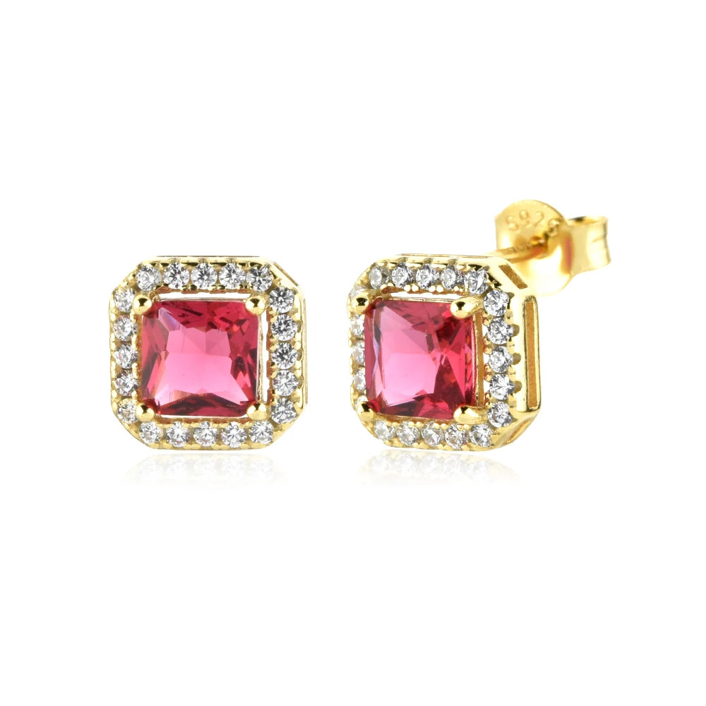 LUXE Esther Halo Stud Earrings