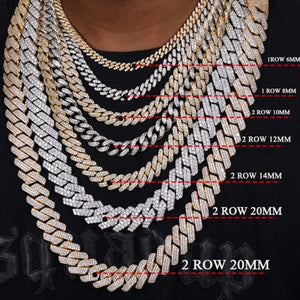 LUXE ICE Cuban Link Necklace Thin Width
