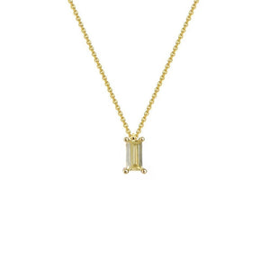
            
                Load image into Gallery viewer, Solitaire Baguette Pendant
            
        
