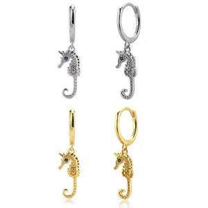 
            
                Load image into Gallery viewer, Seahorse Drop Earrings
            
        
