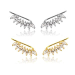 Marquise and Round Crystal Climber Stud Earrings