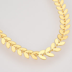 Leaf Necklace and Bracelet