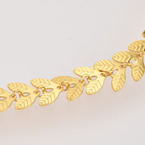 Leaf Necklace and Bracelet