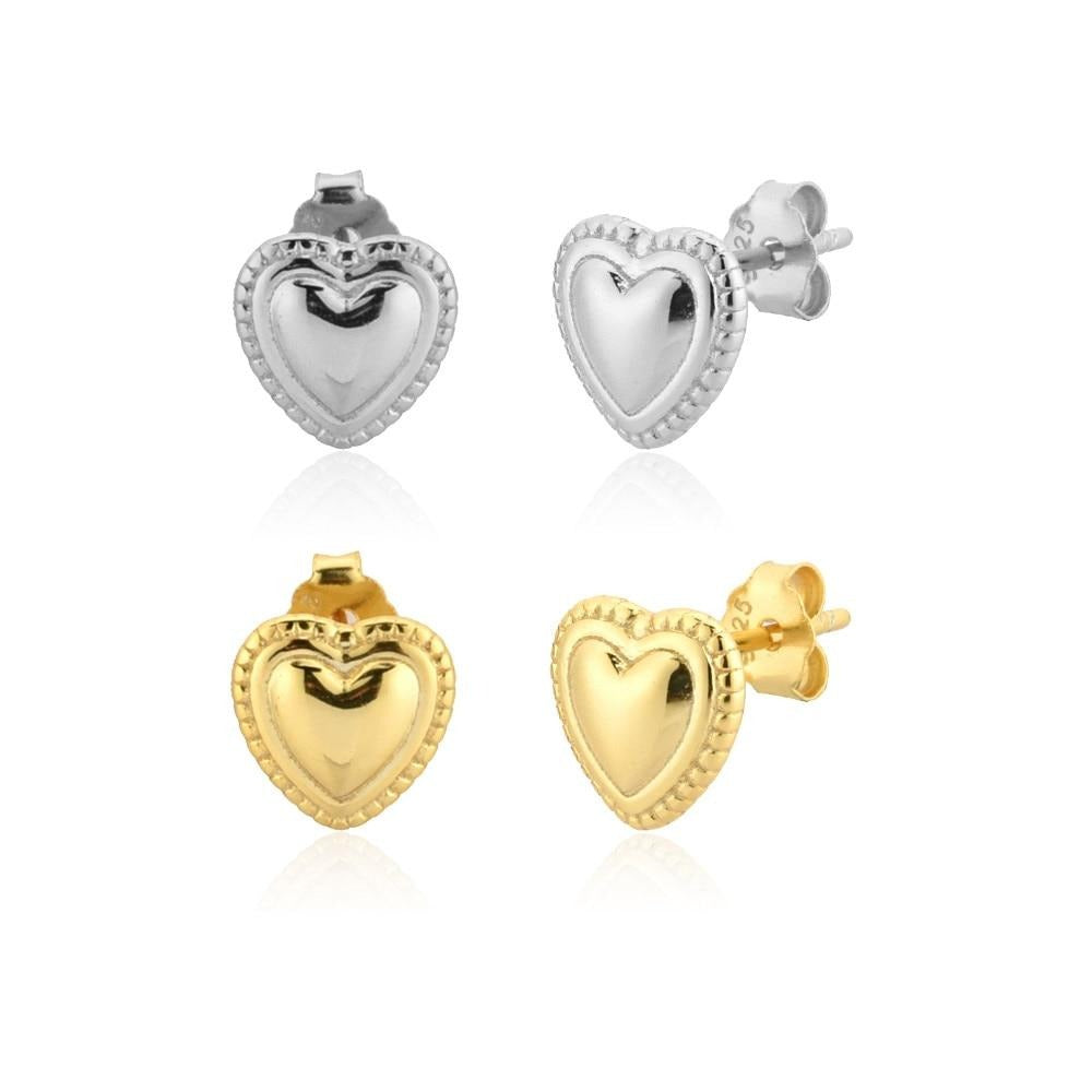 Heart Stud Earrings