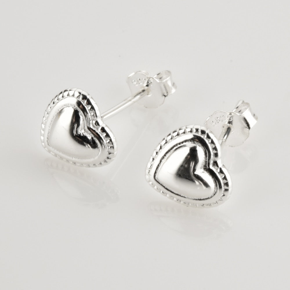 
            
                Load image into Gallery viewer, Heart Stud Earrings
            
        