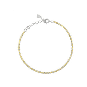 Stackable Slim CZ Tennis Necklace and Bracelet