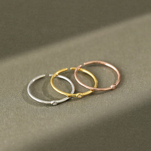 
            
                Load image into Gallery viewer, Tricolor Minimalist Adjustable Rings
            
        