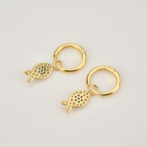 
            
                Load image into Gallery viewer, Go Fish Pave Drop Earrings
            
        