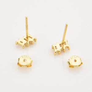 
            
                Load image into Gallery viewer, LUXE Baguette Studs
            
        