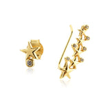 Star Climber and Stud Earrings