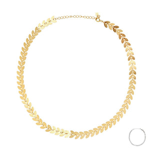 Leaf Necklace and Bracelet